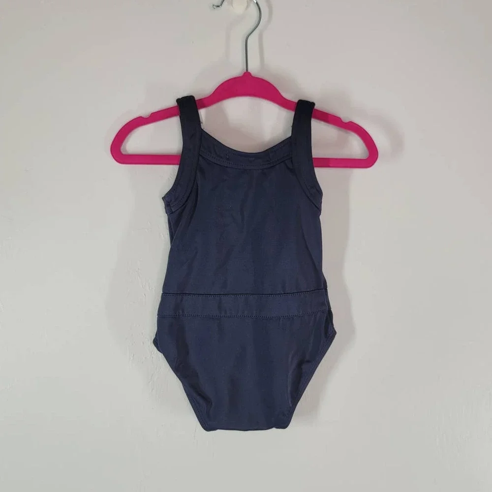 Janie And Jack Bodysuit 3-6 Mos. Sleeveless Button Front W/ Pockets Stretch Blue